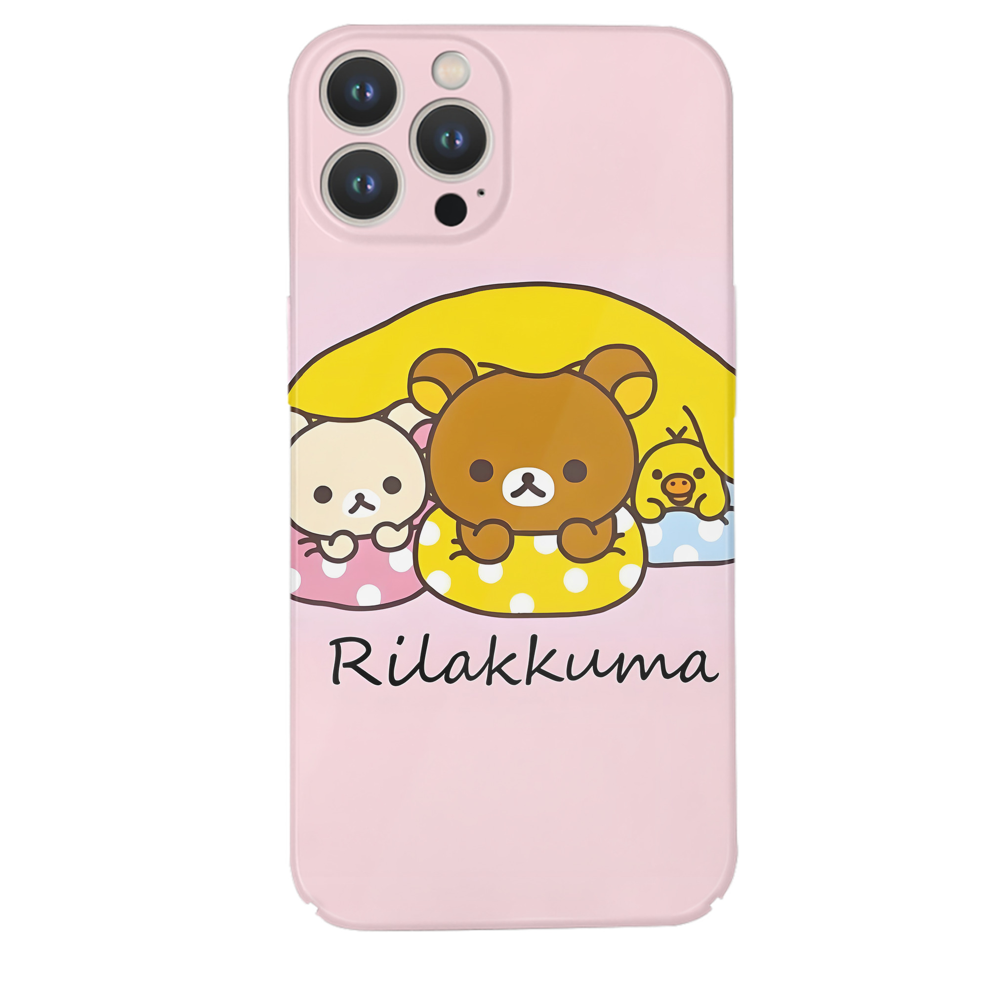 （画像用） リラックマ リラックマ キイロイトリ Rilakkuma Korilakkuma Kiiroitori 【iPhone 14シリーズ対応】ハードケース